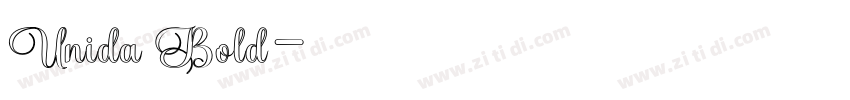 Unida Bold字体转换